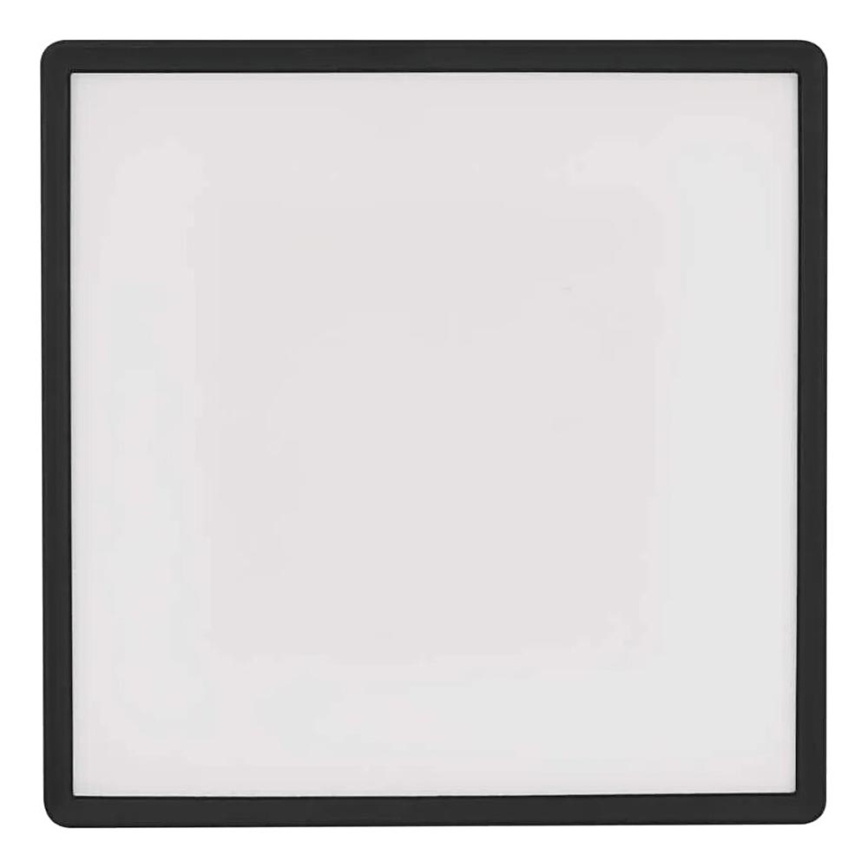 Plafón LED FLORI LED/22W/230V 4000K negro 42x42 cm