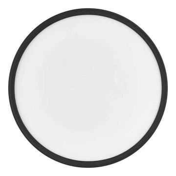 Plafón LED FLORI LED/22W/230V 4000K negro diá. 42 cm