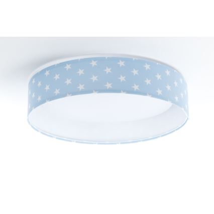 Plafón LED infantil GALAXY KIDS LED/24W/230V estrellas azul/blanco