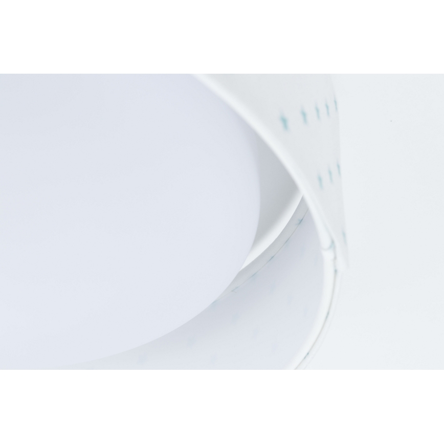 Plafón LED infantil GALAXY KIDS LED/24W/230V estrellas blanco/turquesa