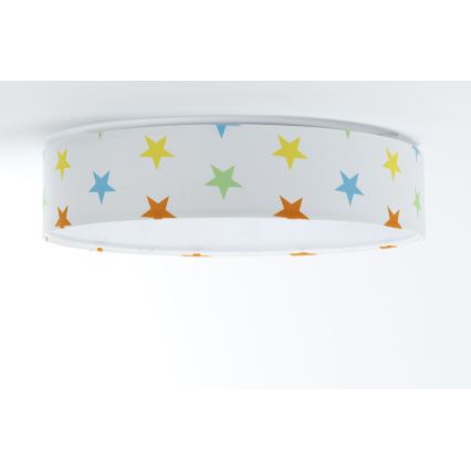 Plafón LED infantil GALAXY KIDS LED/24W/230V estrellas multicolor