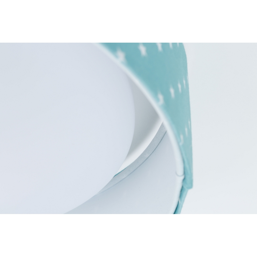 Plafón LED infantil GALAXY KIDS LED/24W/230V estrellas turquesa/blanco