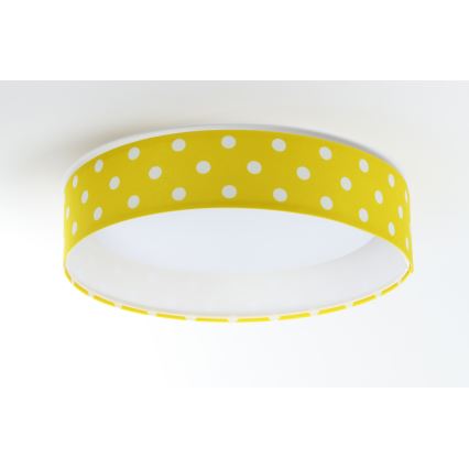 Plafón LED infantil GALAXY KIDS LED/24W/230V puntos amarillo/blanco