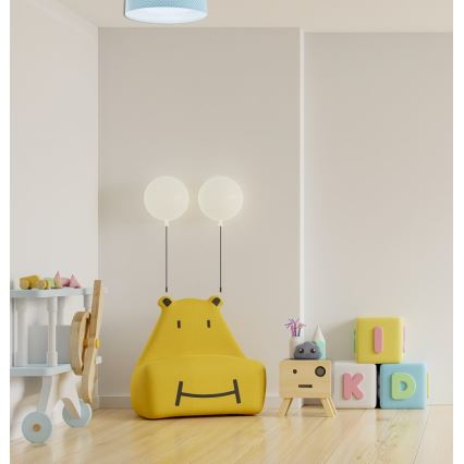 Plafón LED infantil GALAXY KIDS LED/24W/230V puntos turquesa/blanco
