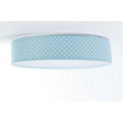 Plafón LED infantil GALAXY KIDS LED/24W/230V puntos turquesa/blanco