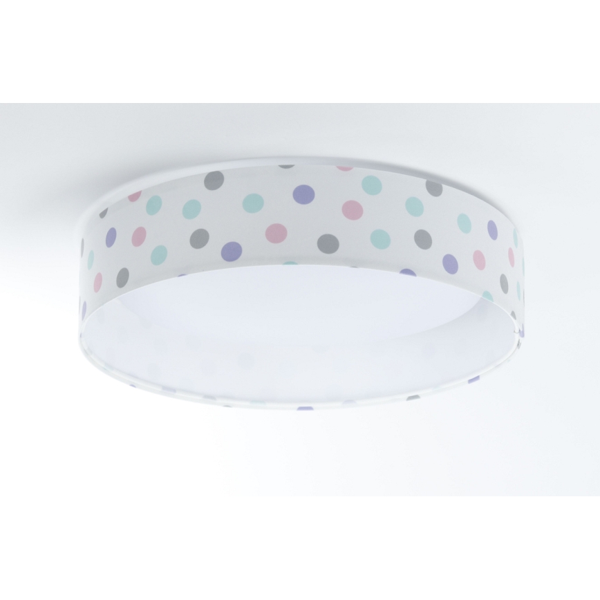 Plafón LED infantil GALAXY KIDS LED/24W/230V puntos coloridos