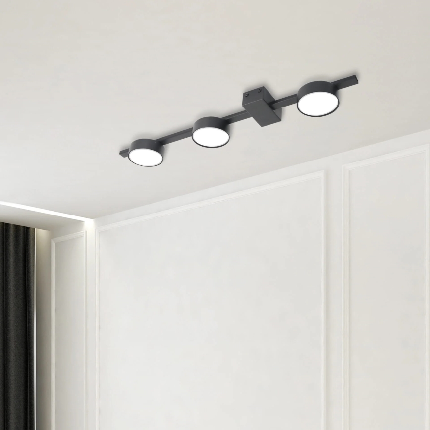 Plafón LED JOY 3xGX53/6W/230V negro