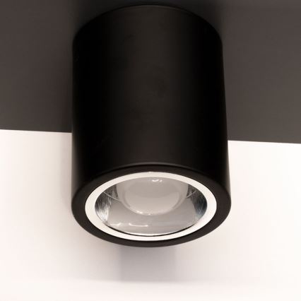 Plafón LED JUPITER 1xE27/6W/230V 120x98 mm negro