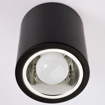 Plafón LED JUPITER 1xE27/6W/230V 120x98 mm negro