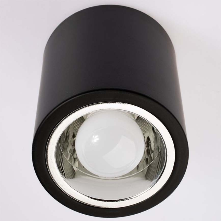 Plafón LED JUPITER 1xE27/6W/230V 120x98 mm negro