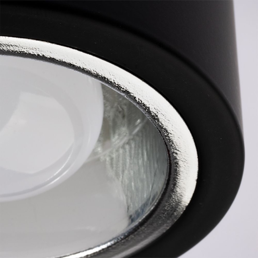 Plafón LED JUPITER 1xE27/6W/230V 120x98 mm negro