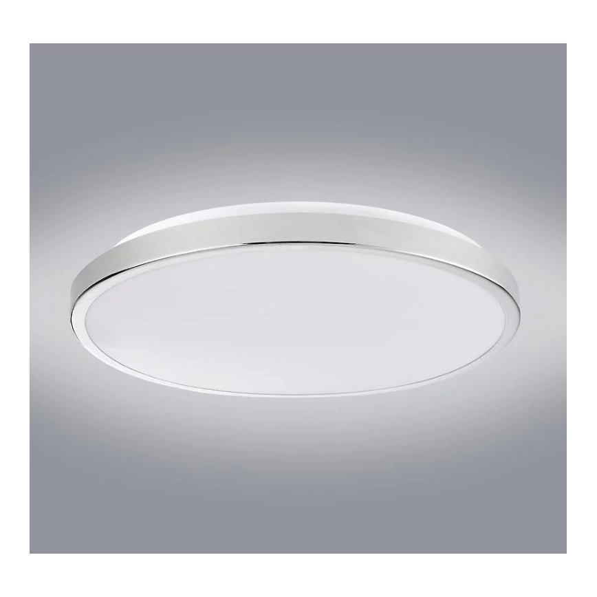 Plafón LED KERN LED/24W/230V diá. 40 cm cromo brillante