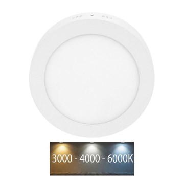 Plafón LED LADA LED/12W/230V 3000/4000/6000K diá. 17 cm blanco