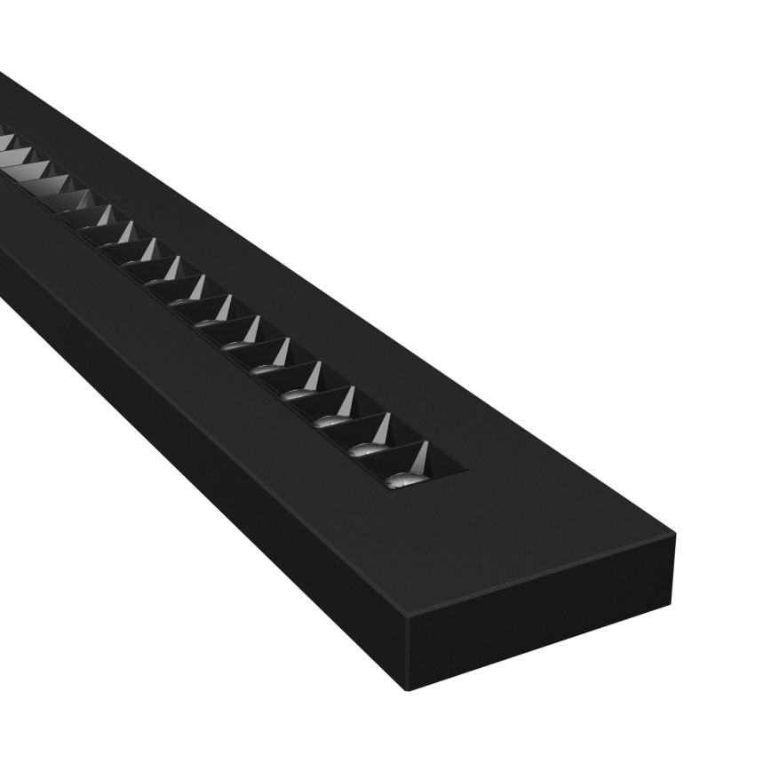 Plafón LED/Lámpara colgante PLANK LED/20/30/40W/230V 2700/4000/6000K CRI 90 negro