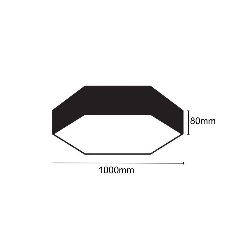 Plafón LED LED/100W/230V 4000K diá. 100 cm