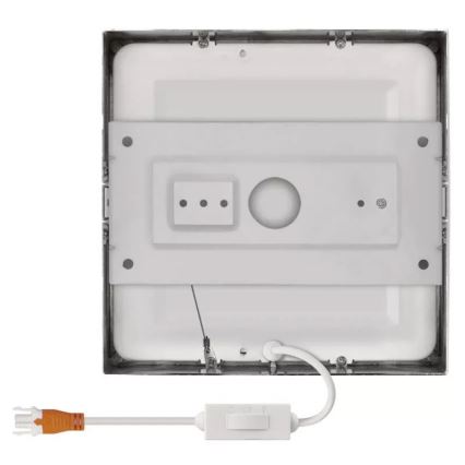 Plafón LED NEXXO LED/12,5W/230V 3000/3500/4000K 17x17 cm cromo brillante