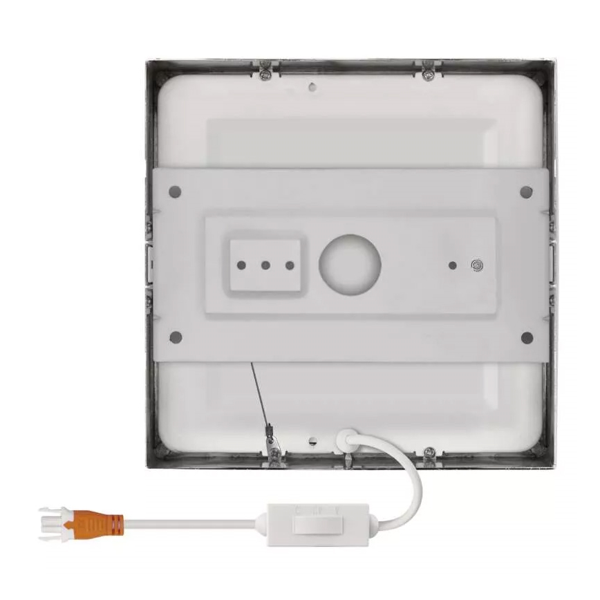 Plafón LED NEXXO LED/12,5W/230V 3000/3500/4000K 17x17 cm cromo brillante
