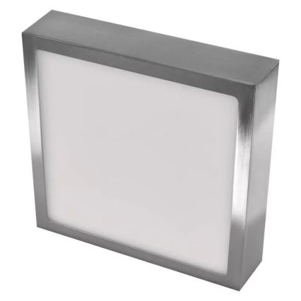 Plafón LED NEXXO LED/12,5W/230V 3000/3500/4000K 17x17 cm cromo brillante