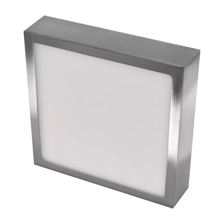 Plafón LED NEXXO LED/12,5W/230V 3000/3500/4000K 17x17 cm cromo brillante