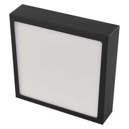 Plafón LED NEXXO LED/12,5W/230V 3000/3500/4000K 17x17 cm negro