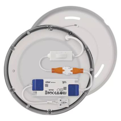 Plafón LED NEXXO LED/12,5W/230V 3000/3500/4000K diá. 17 cm cromo mate