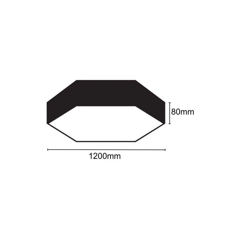 Plafón LED LED/120W/230V 4000K diá. 120 cm