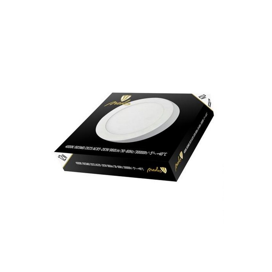 Plafón LED LED/12W/230V 4000K diá. 17,2 cm