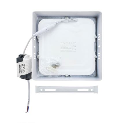 Plafón LED LED/12W/230V 4200K 16,3x16,3 cm blanco