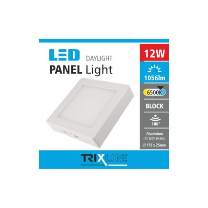 Plafón LED LED/12W/230V 6500K