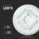 Plafón LED LED/12W/230V diámetro 26 cm 3000K/4000K/6400K lechoso