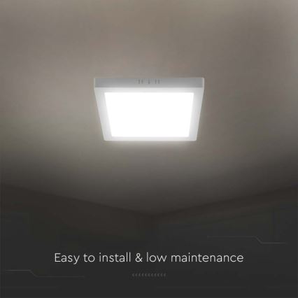 Plafón LED LED/18W/230V 4000K 21,4x,21,4 cm blanco