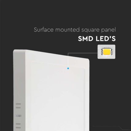 Plafón LED LED/18W/230V 4000K 21,4x,21,4 cm blanco