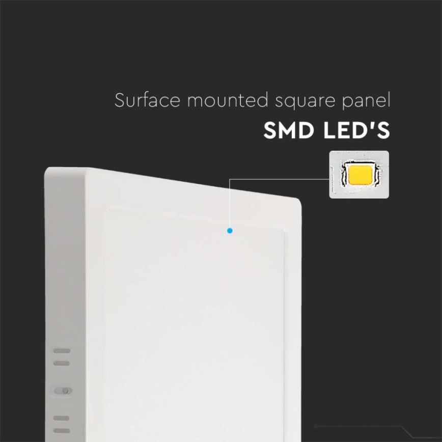 Plafón LED LED/18W/230V 4000K 21,4x,21,4 cm blanco