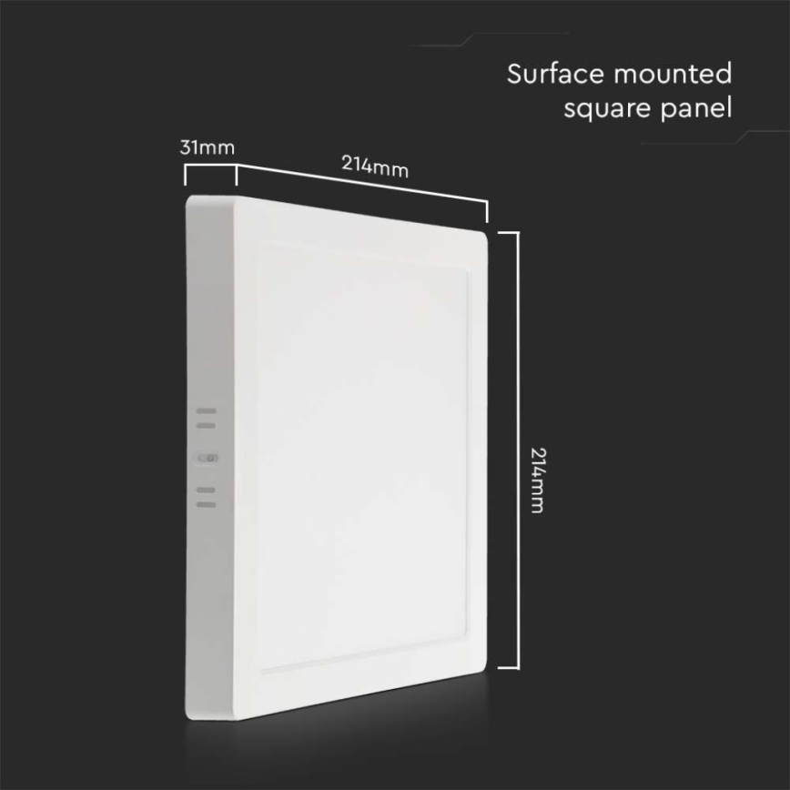 Plafón LED LED/18W/230V 4000K 21,4x,21,4 cm blanco