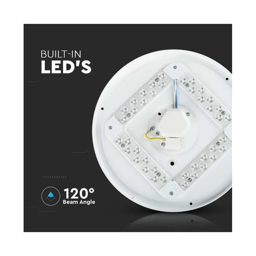 Plafón LED LED/18W/230V diámetro 31 cm 3000/4000/6400K