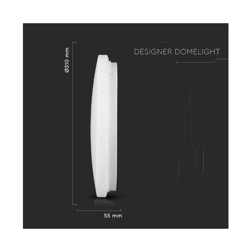 Plafón LED LED/18W/230V diámetro 31 cm 3000/4000/6400K