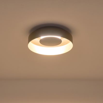 Plafón LED LED/20W/230V 3000K negro