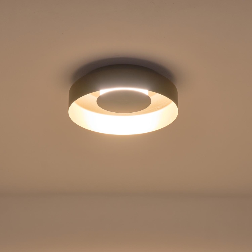 Plafón LED LED/20W/230V 3000K negro