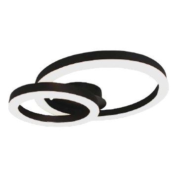Plafón LED LED/20W/230V 3000K negro