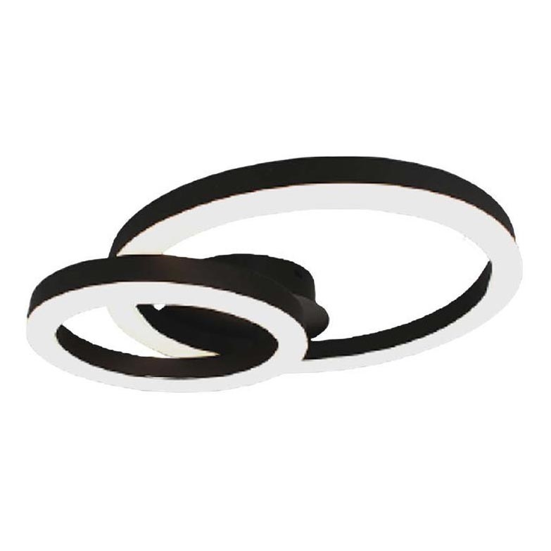 Plafón LED LED/20W/230V 3000K negro