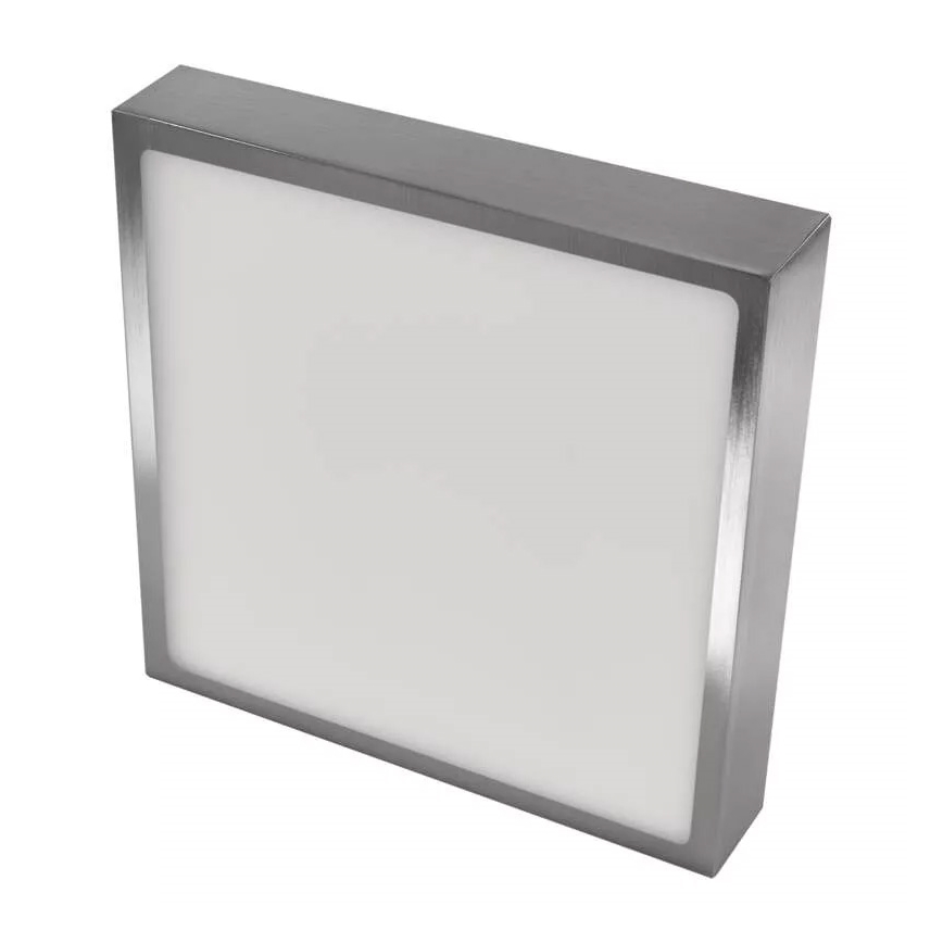 Plafón LED NEXXO LED/21W/230 3000/3500/4000K 22,5x22,5 cm cromo mate