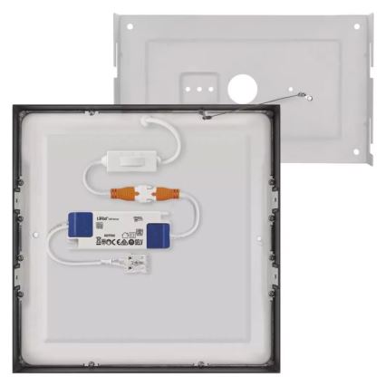 Plafón LED NEXXO LED/21W/230V 3000/3500/4000K 22,5x22,5 cm negro