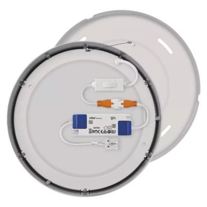 Plafón LED NEXXO LED/21W/230V 3000/3500/4000K diá. 22,5 cm cromo brillante