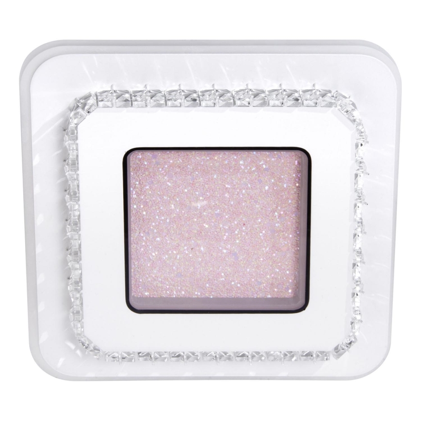 Plafón LED LED/24W/230V 3000-6000K 20x20 cm blanco/rosa