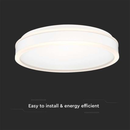 Plafón LED LED/24W/230V 4000K blanco