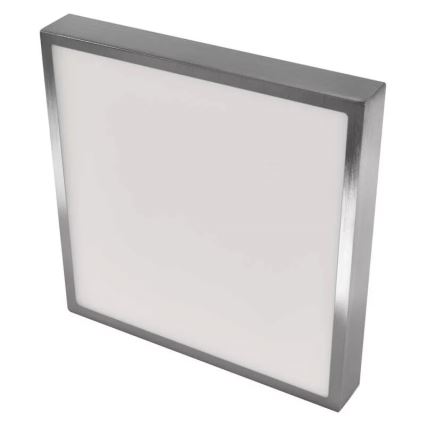 Plafón LED NEXXO LED/28,5W/230V 3000/3500/4000K 30x30 cm cromo mate