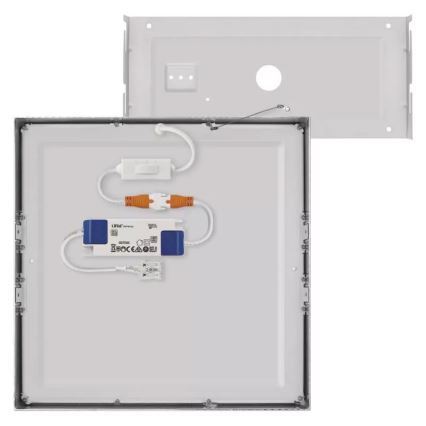 Plafón LED NEXXO LED/28,5W/230V 3000/3500/4000K 30x30 cm cromo mate