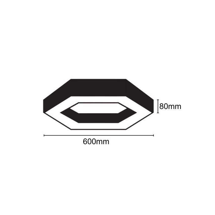 Plafón LED LED/28W/230V 4000K diá. 60 cm