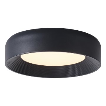 Plafón LED LED/30W/230V 3000K negro diá. 40 cm