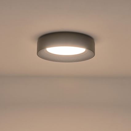 Plafón LED LED/30W/230V 3000K negro diá. 40 cm